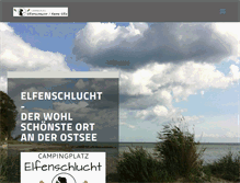 Tablet Screenshot of campingplatz-elfenschlucht.de